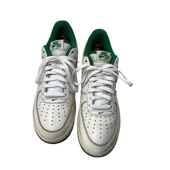 Nike Air Force 1 Low Top Shoes White Pine Green CV172 103 Men’s Size 11.5 - Picture 2 of 8